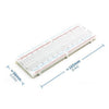 MB102 830 Points Solderless Breadboard-830 Tie Points-For Experimenting With Circuit Designs-For Circuit Testing-Solderless-Connect Electronic Components