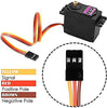 ROBODIUM MG996R Digital Metal Gear Servo Motor, 180 Degree Rotation, High Torque 11kg-cm, 4.8V-7.2V, 40.7x19.7x42.9mm, 55g