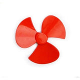Red ABS Plastic Table Fan Blade