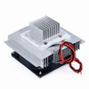 Thermoelectric Peltier Refrigeration Cooling System DIY Kit, Metal and Plastic, 220x140x40mm, Dual Heat Sinks, Cooling Fan, for Pet Space Air Conditioning