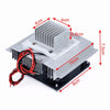 Thermoelectric Peltier Refrigeration Cooling System DIY Kit, Metal and Plastic, 220x140x40mm, Dual Heat Sinks, Cooling Fan, for Pet Space Air Conditioning