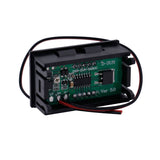 Blue Two-Wire 0.56 Inch DC5V-120V DC Digital Display Voltmeter For Car Bicycle Motorcycle