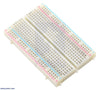 ROBODIUM Half Size Solderless Breadboard, 400 Tie Points, 300 Double Strip Points, 100 Power Lane Points, 2.54mm Hole Spacing, 0.8mm Wire Compatible