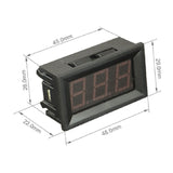 Green Two-Wire 0.56 Inch DC5V-120V DC Digital Display Voltmeter For Car Bicycle Motorcycle