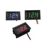 Green Two-Wire 0.56 Inch DC5V-120V DC Digital Display Voltmeter For Car Bicycle Motorcycle