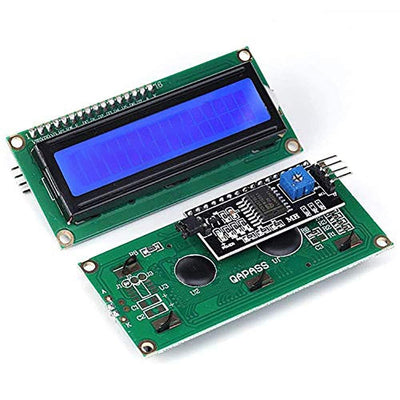 1602 (16x2) LCD Display with I2C/IIC interface - Blue Backlight