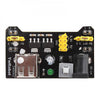 ROBODIUM MB102 Breadboard Power Supply Module, 3.3V/5V Switchable Output, USB/DC Input 6.5-12V, Dual Channel Control, Short Circuit Protection, 53x32x23mm