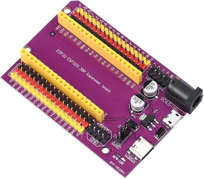 Purple ESP32 38pin Expansion Board TYPE-C/Micro USB
