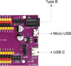 Purple ESP32 38pin Expansion Board TYPE-C/Micro USB