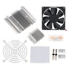 Thermoelectric Peltier Refrigeration Cooling System DIY Kit, Metal and Plastic, 220x140x40mm, Dual Heat Sinks, Cooling Fan, for Pet Space Air Conditioning